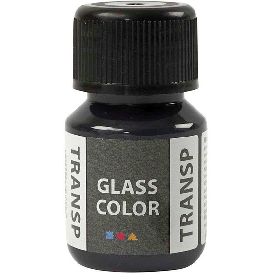 Glas Color Transparent, Schwarz, 35ml
