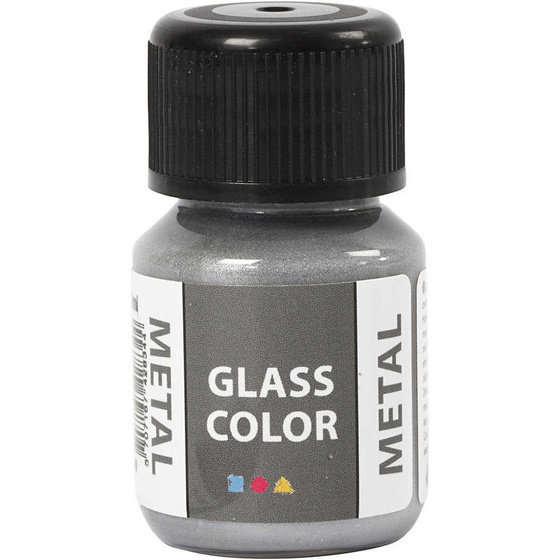Glas Color Metal, Silber, 35ml