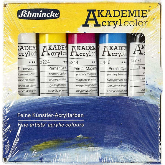 Schmincke AKADEMIE Acrylfarbe, 5x20ml
