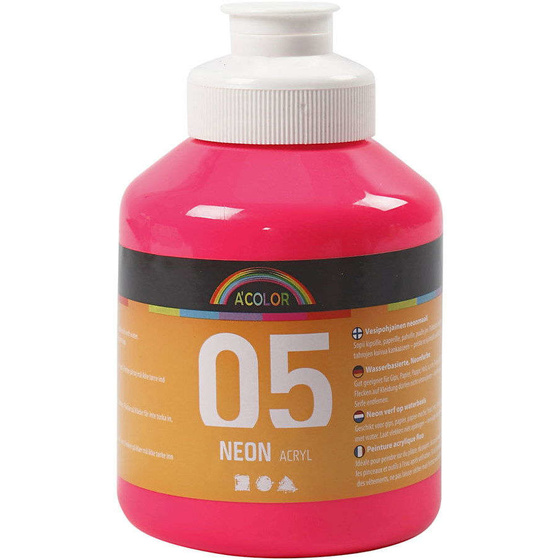 A-Color Acrylfarbe, Neonpink, 05 - Neon, 500ml