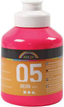 A-Color Acrylfarbe, Neonpink, 05 - Neon, 500ml