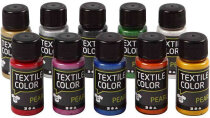 Textilfarbe - Sortiment mit 10 Farben