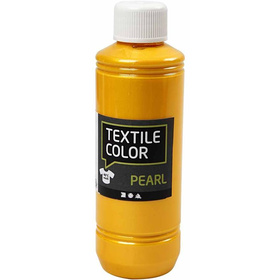 Textilfarbe, Gelb, Perlmutt/Metallic-Effekt, 250ml