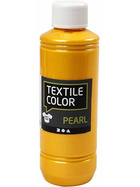 Textilfarbe, Gelb, Perlmutt/Metallic-Effekt, 250ml