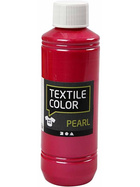 Textilfarbe, Pink, Perlmutt/Metallic-Effekt, 250ml