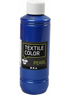 Textilfarbe, Blau, Perlmutt/Metallic-Effekt, 250ml