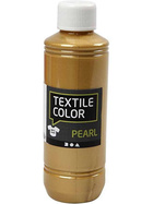 Textilfarbe, Gold, Perlmutt/Metallic-Effekt, 250ml