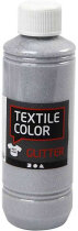 Textilfarbe, Silber, Glitter, 250ml