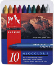Neocolor I - Ölkreide, 8 mm, L 10 cm, Sortierte Farben, 10 Stück