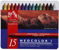 Neocolor I - Ölkreide, 8 mm, L 10 cm, Sortierte Farben, 15 Stück