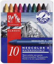 Neocolor II, 8 mm, L 10 cm, Sortierte Farben, 10 Stück