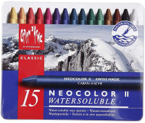 Neocolor II, 8 mm, L 10 cm, Sortierte Farben, 15 Stück