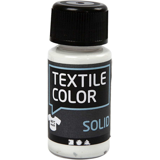 Textilfarbe, Weiß, deckend, 50ml
