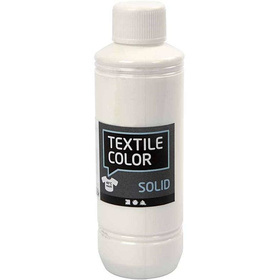 Textilfarbe Textile Solid, Weiß, deckend, 250ml