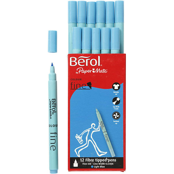 Berol Colourfine, 0,6 mm, Hellblau