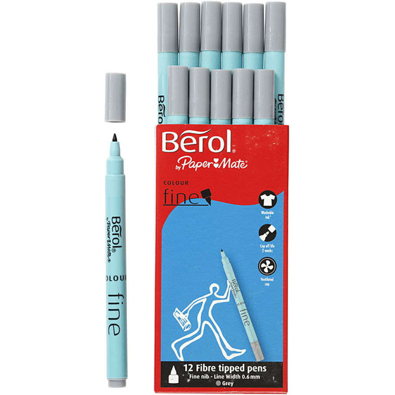 Berol Colourfine, 0,6 mm, Grau