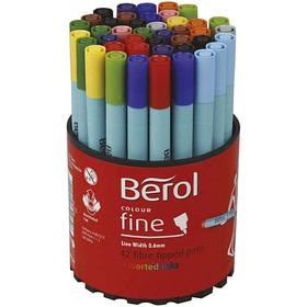 Berol Farbstifte, 0,6 mm, Sortierte Farben, Fein