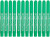 Colortime Filzstifte, 5 mm, Hellgrün, 12 Stück