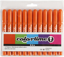 Colortime Filzstifte, 5 mm, Orange, 12 Stück