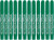 Colortime Filzstifte, 5 mm, Grün transparent, 12 Stück