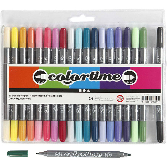 Colortime Dual-Filzschreiber, Zusätzliche Farben