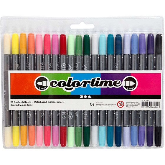 Colortime Dual-Filzschreiber, Zusätzliche Farben