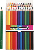 Colortime Buntstifte, Mine: 5 mm, Sortierte Farben, Jumbo, 12 Stck
