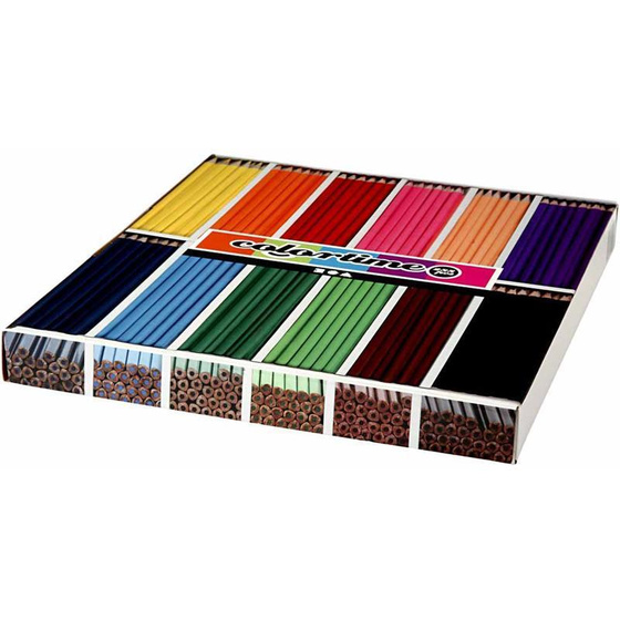 Colortime Buntstifte, Mine: 3 mm, Sortierte Farben, Basic, 288 Stück