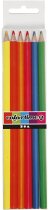 Colortime Buntstifte, Mine: 3 mm, Neonfarben, 6 Stück