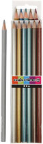 Colortime Buntstifte, Mine: 3 mm, Metallic-Farben, 6 Stck