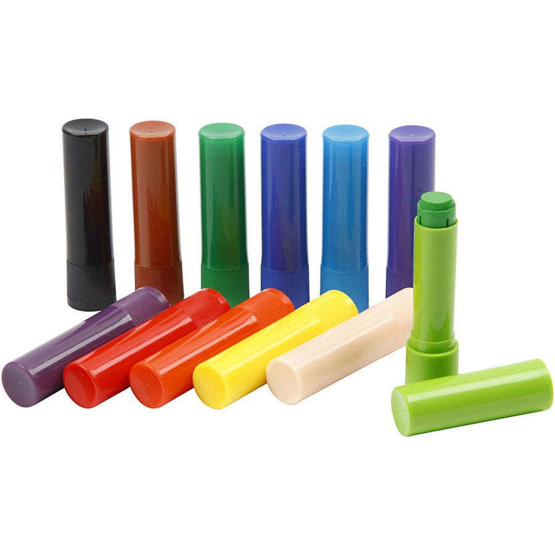 12 Stück Sortierte Farben L 8 cm 10 g Soft-Color-Stick Kinder-Farbstifte 