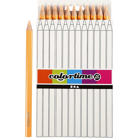 Colortime Buntstifte, Mine: 5 mm, Hellhautfarben, Jumbo, 12 Stück