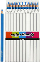 Colortime Buntstifte, Mine: 5 mm, Blau, Jumbo, 12 Stück