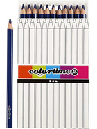 Colortime Buntstifte, Mine: 5 mm, Dunkelblau, Jumbo, 12 Stück