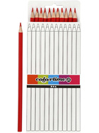 Colortime Buntstifte, Mine: 3 mm, L 17 cm, Rot, Basic, 12 Stück