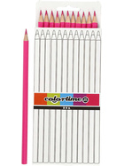 Colortime Buntstifte, Mine: 3 mm, L 17 cm, Pink, Basic, 12 Stück