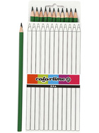 Colortime Buntstifte, Mine: 3 mm, L 17 cm, Grün, Basic, 12 Stück