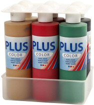 Plus Color Bastelfarbe, Weihnacht Farben, 6x250ml