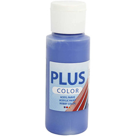 Plus Color Bastelfarbe, Ultramarinblau, 60ml