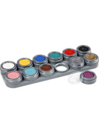 Wasserschminke- Farbpalette, Sortierte Farben, 12x2,5ml