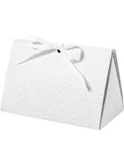 Faltbare Geschenkbox, Punkte, 15x7x8 cm,  250 g, Grau, 3 Stck
