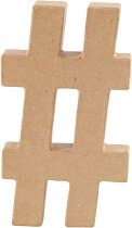 Nummern-Symbol / Hashtag, #, 20,5 cm