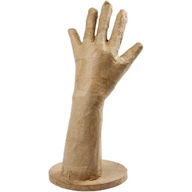 Hand  aus Pappmachee, 27,5 cm