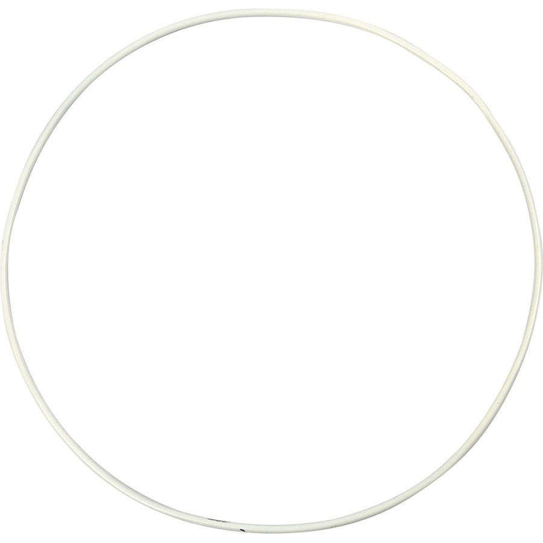 D: 20 cm 5x Ring aus Metalldraht Stärke: 3 mm Kreis Weiß 