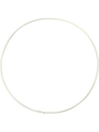 Ring aus Metalldraht, Kreis,20 cm, Stärke: 3 mm, Weiß, 5 Stück