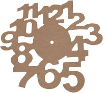 Ziffernblatt, MDF, D: 30 cm, 1 Stück