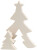 2in1 - Holzfigur, Weihnachtsbäume