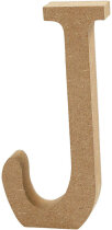 Buchstabe, J, H 13 cm, Stärke: 2 cm, MDF, 1 Stück