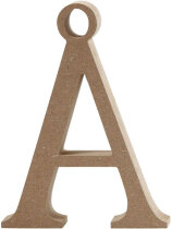 Buchstabe, Å, H 15,5 cm, Stärke: 2 cm, MDF, 1...