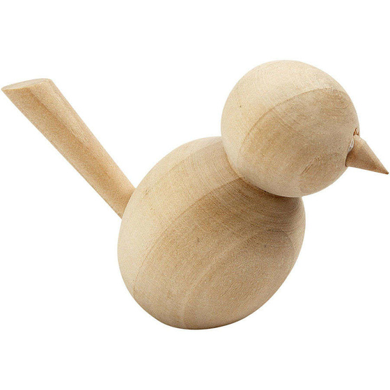 Vogel aus Holz, H: 7,6 cm, 1 Stück